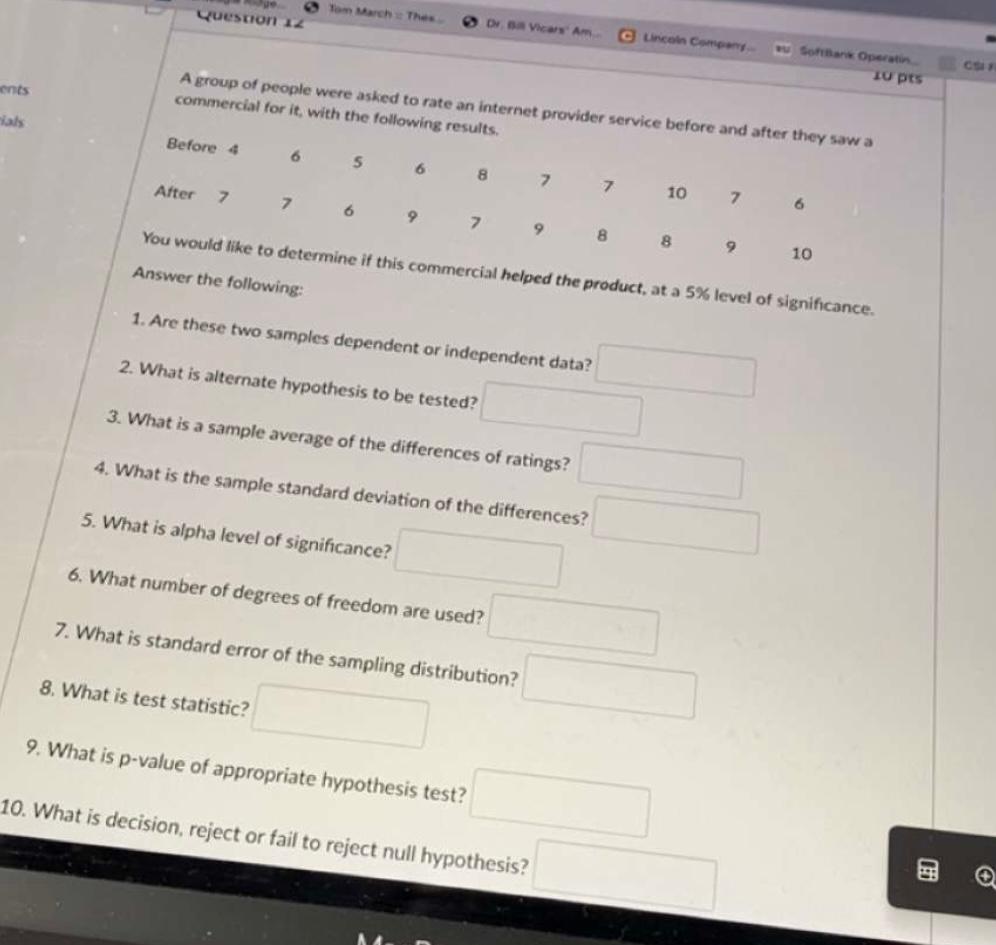 Solved Answer the following: 1. Are these two samples | Chegg.com