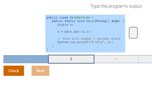 Solved Type the program's output | Chegg.com