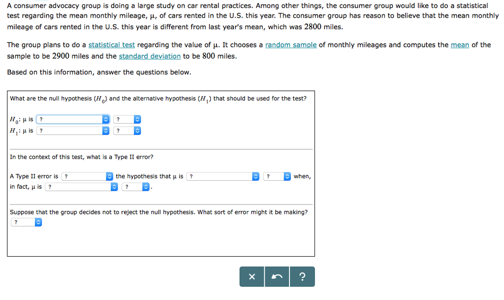Solved A consumer advocacy group is doing a large study on