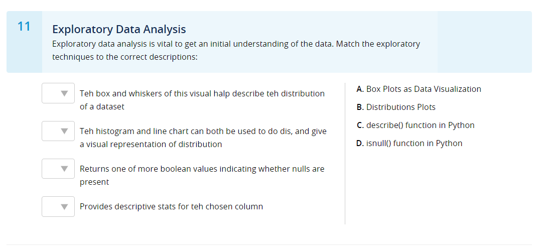 Solved 11 Exploratory Data Analysis Exploratory data | Chegg.com