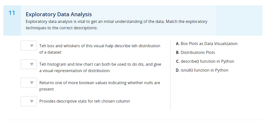 Solved 11 Exploratory Data Analysis Exploratory Data | Chegg.com