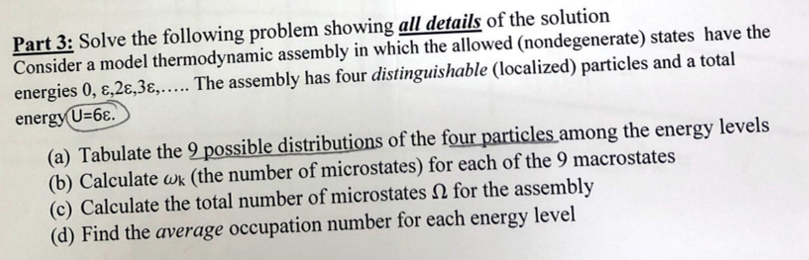 Solved Part 3: Solve the following problem showing all | Chegg.com