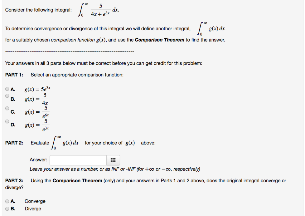 Solved Consider the following integral dx. To determine | Chegg.com