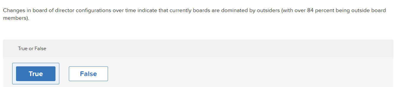 Solved Changes in board of director configurations over time | Chegg.com