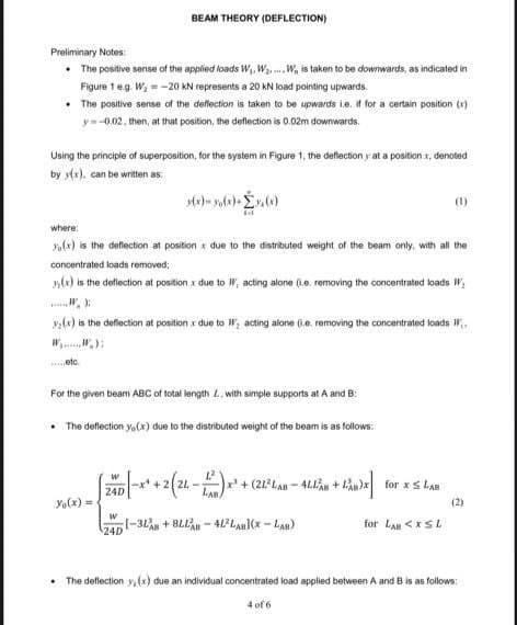 - Figure 1 Figure 1 shows a uniform beam ABC of total | Chegg.com