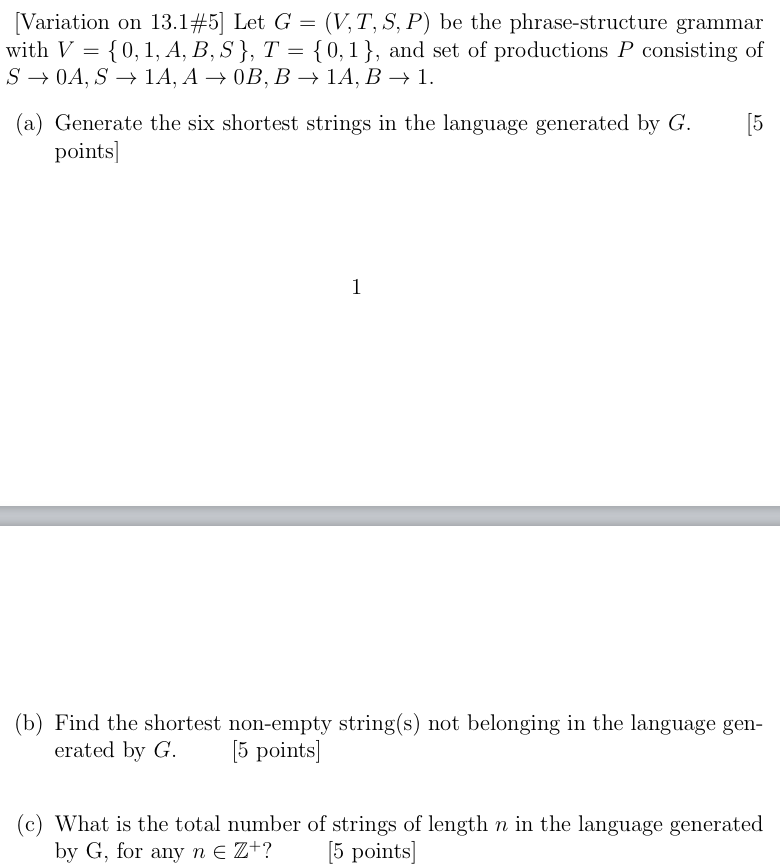 Solved Variation On 13 1 5 Let G V T S P Be The Phra Chegg Com