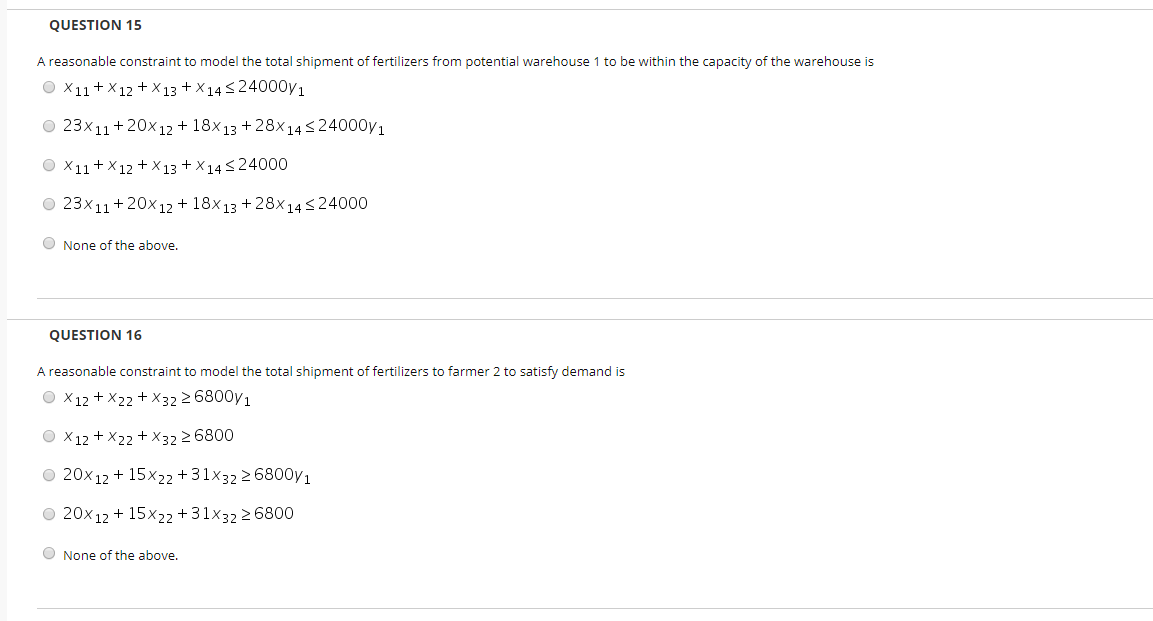 Solved Use the following scenario and data for questions 11 | Chegg.com