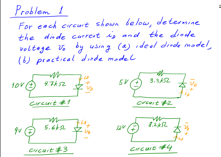 Solved 2 Problem 1 For Each Circuit Shown Below, Determine | Chegg.com