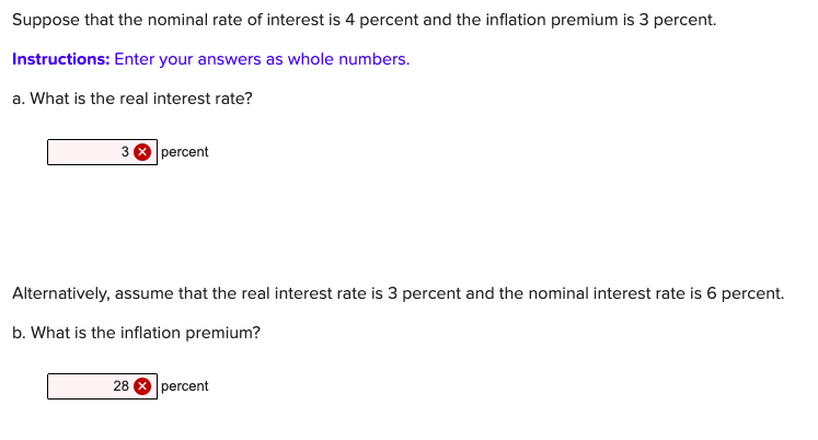 Solved Suppose That The Nominal Rate Of Interest Is 4 Chegg
