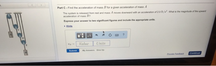 Solved Item 3 Part A-Distance mass B moves Learning Goat: To | Chegg.com