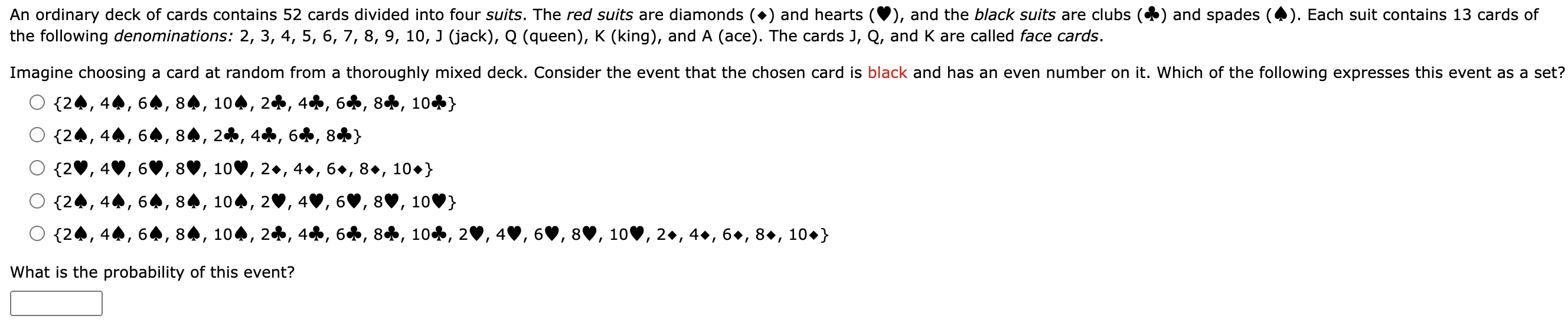 Solved An ordinary deck of cards contains 52 cards divided