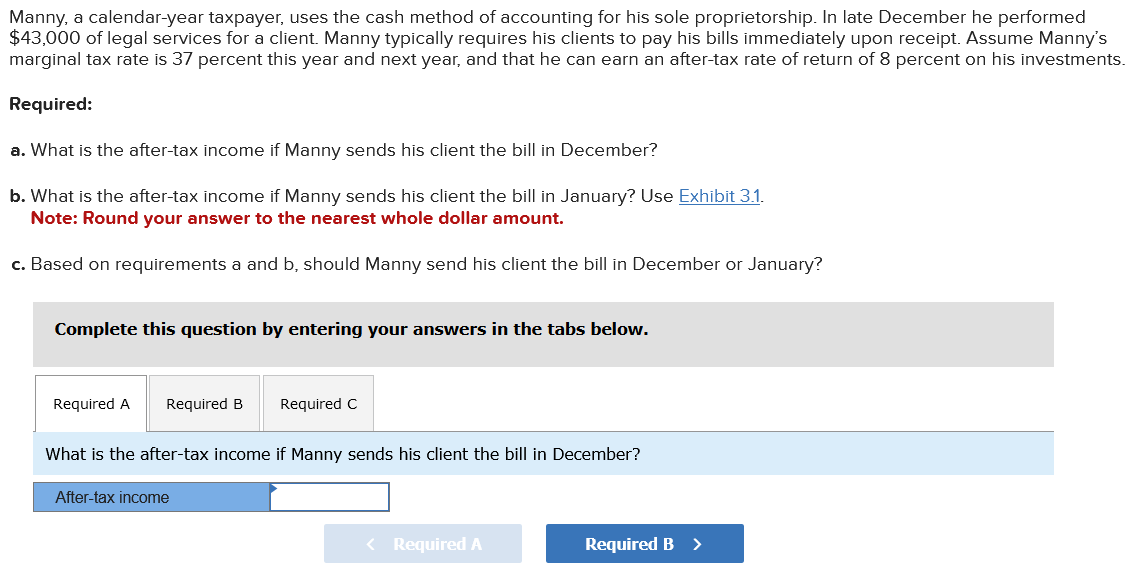 Solved Manny, a calendar-year taxpayer, uses the cash method  Chegg.com
