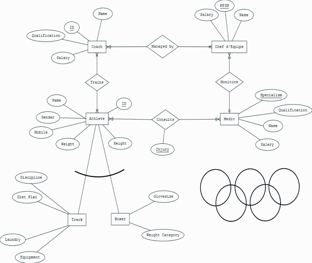 Solved Based on the E-R diagram above, create the database | Chegg.com