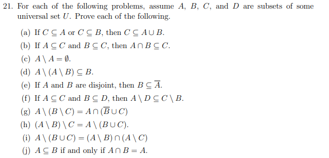 Solved 1. For Each Of The Following Problems, Assume A,B,C, | Chegg.com