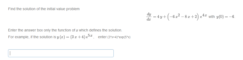 Solved Find the solution of the initial value problem | Chegg.com