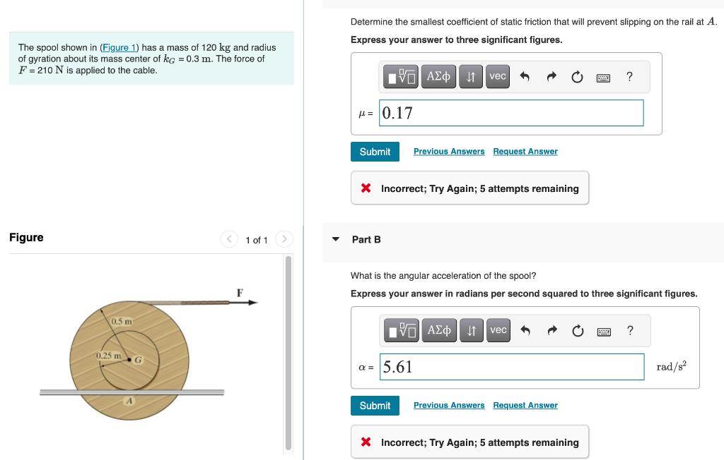 solved-determine-the-smallest-coefficient-of-static-friction-chegg