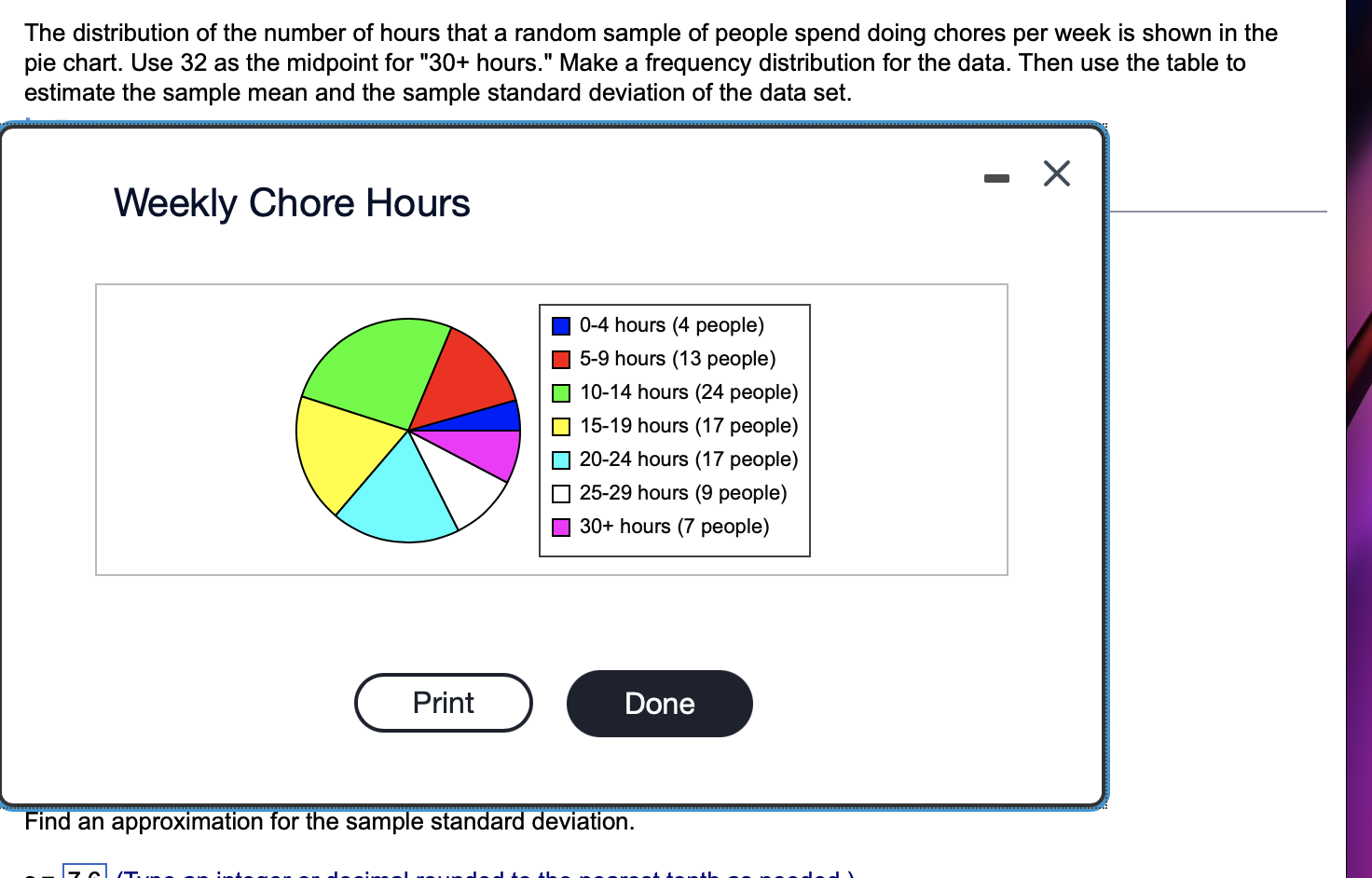 Solved The distribution of the number of hours that a random