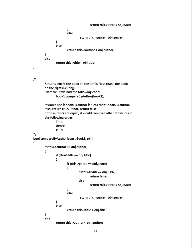 Assignment: Managing Books, Part 3 in C++ | Chegg.com