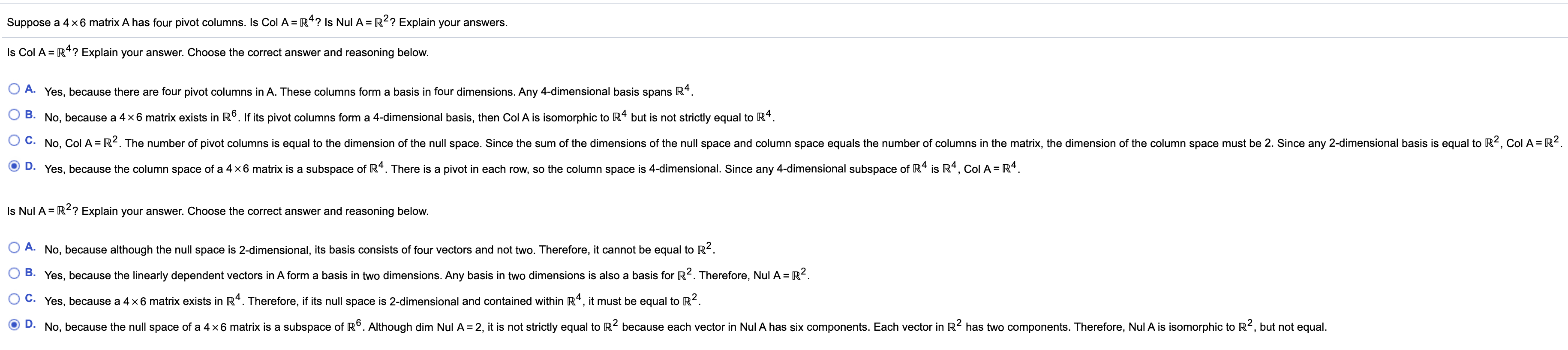 solved-suppose-a-4x6-matrix-a-has-four-pivot-columns-is-col-chegg