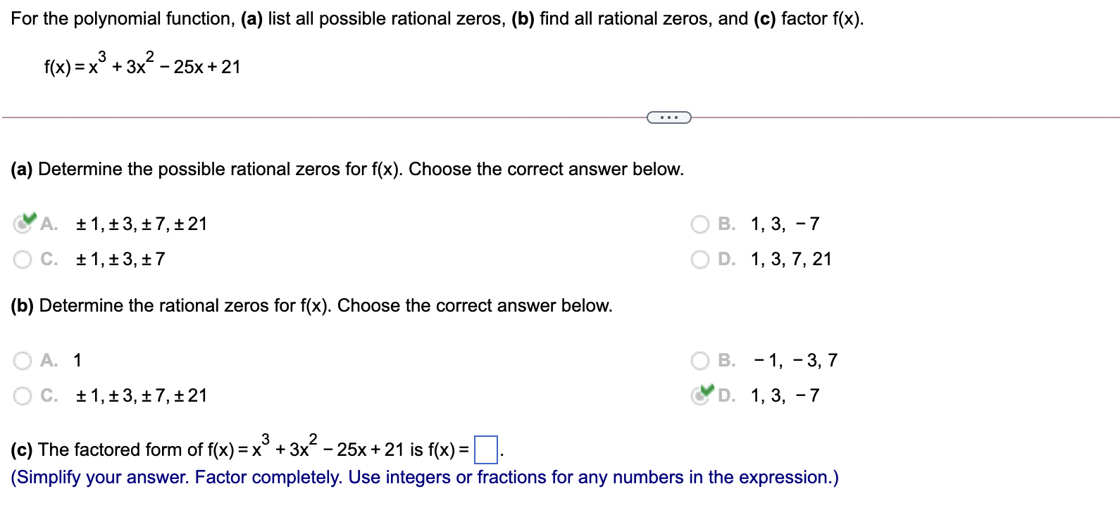 how to find the possible rational zeros of a polynomial function