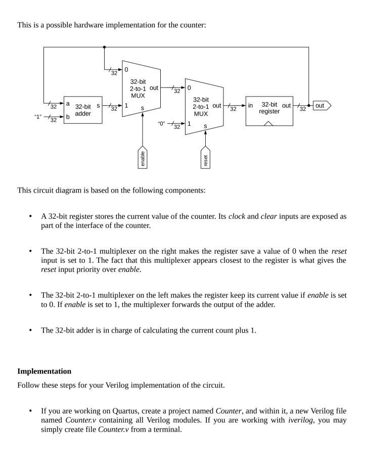 Solved Introduction In this lab you will design a simple | Chegg.com