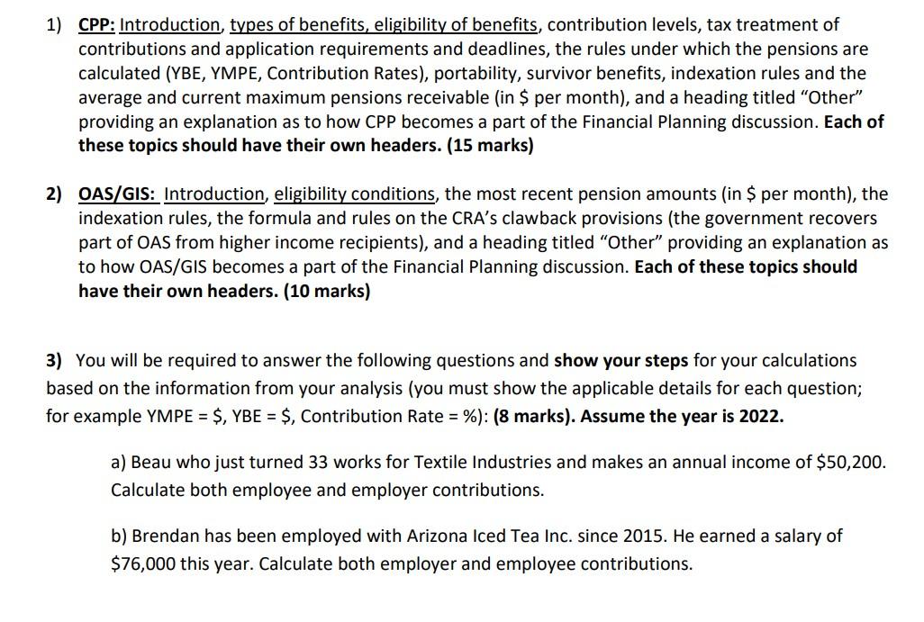 assignment of cpp benefits