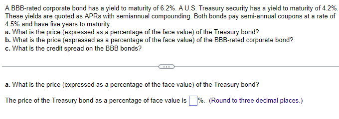 Solved A BBB-rated Corporate Bond Has A Yield To Maturity Of | Chegg.com