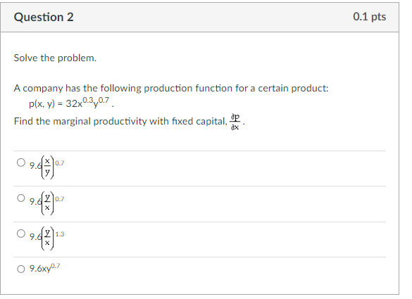 Solved solve the problem. A company has the following | Chegg.com