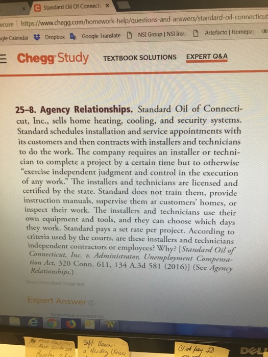 Solved e Standard Oil OfConnecmx × cure