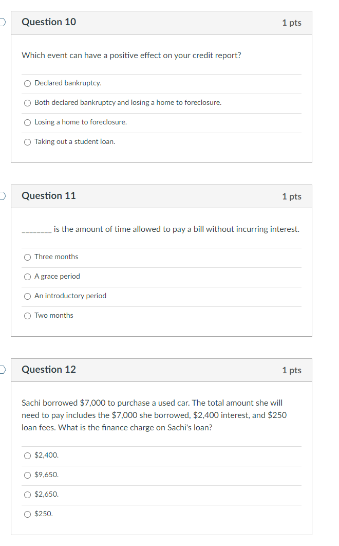 Solved Question 10 1 pts Which event can have a positive | Chegg.com