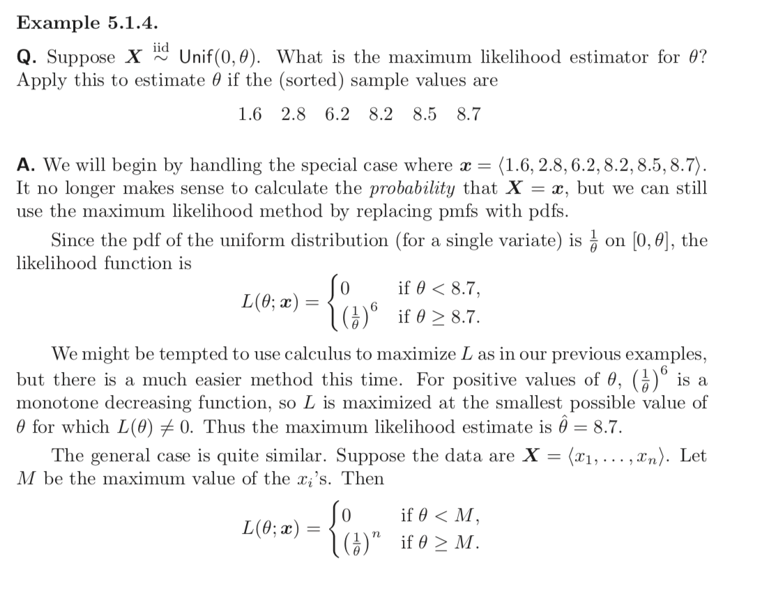 Solved 5.3. Let X 10 Unif(0,0) As In Example 5.1.4. Find The | Chegg.com