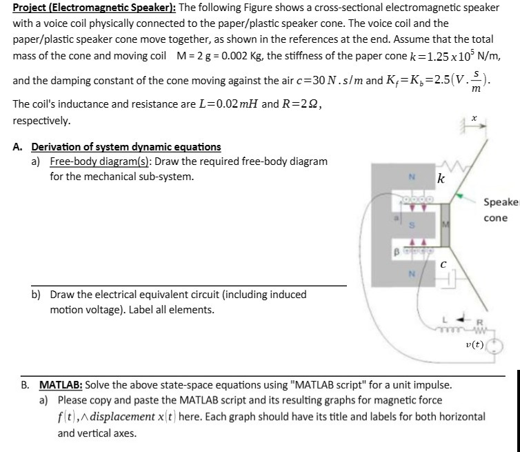 Solved solve part BProject Speaker) The