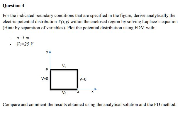 Solved Question 4 For The Indicated Boundary Conditions That | Chegg.com