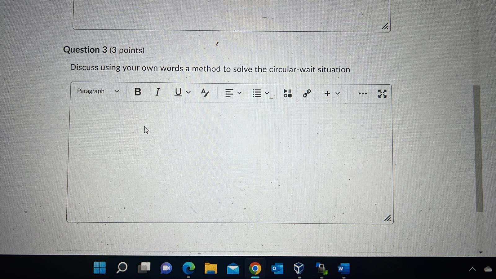 Solved Question 3 ( 3 points) Discuss using your own words a | Chegg.com