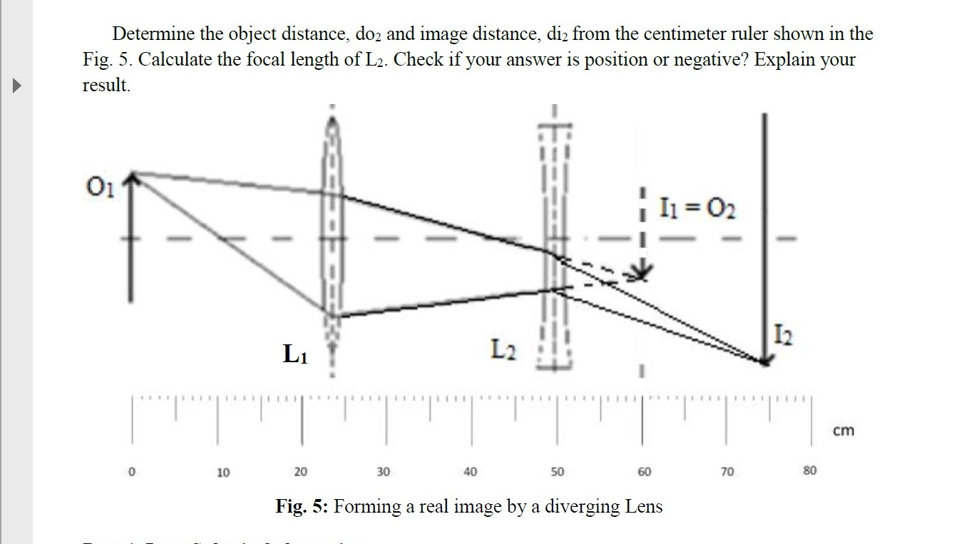 Solved Determine the object distance, do2 and image | Chegg.com