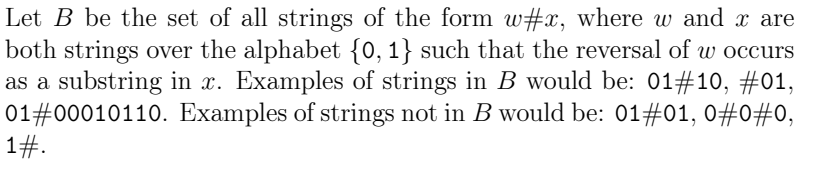 Solved Show That B Is A Context-free Language With Using | Chegg.com