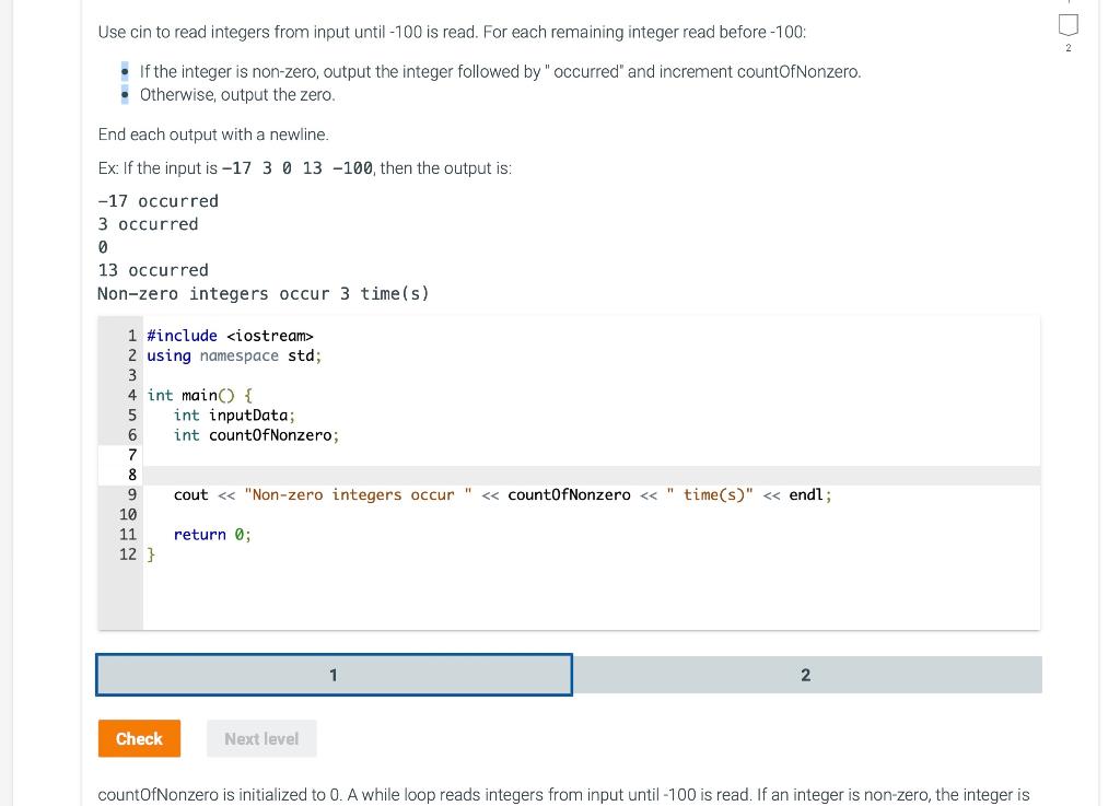 solved-use-cin-to-read-integers-from-input-until-100-is-chegg