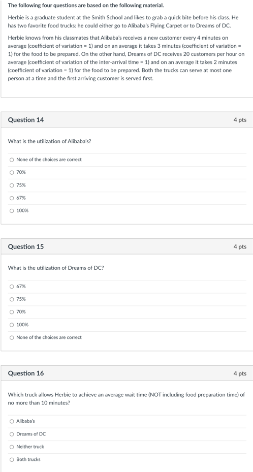 Solved The following four questions are based on the | Chegg.com