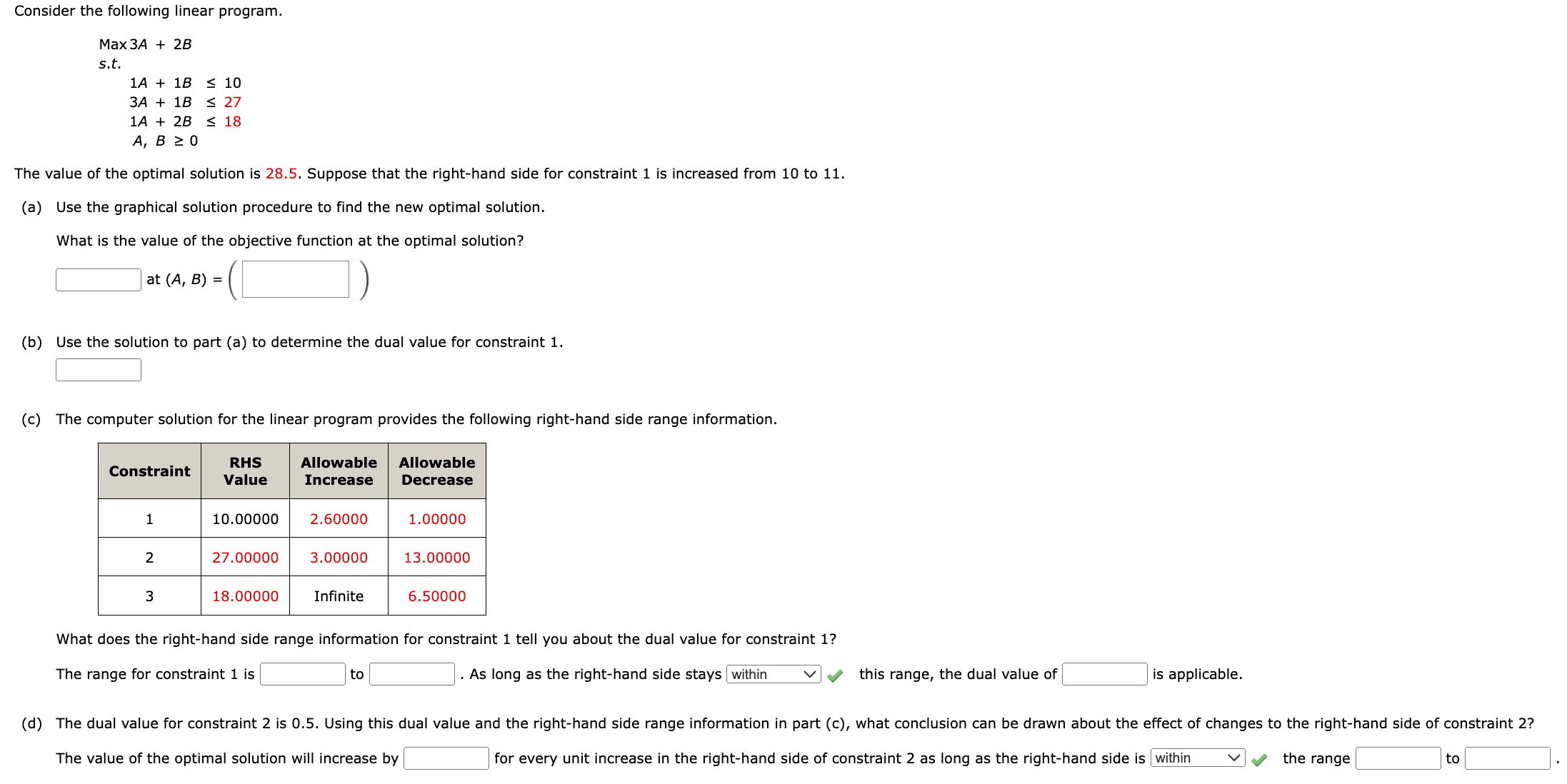 Solved Consider The Following Linear Program. Max3A+2B S.t. | Chegg.com