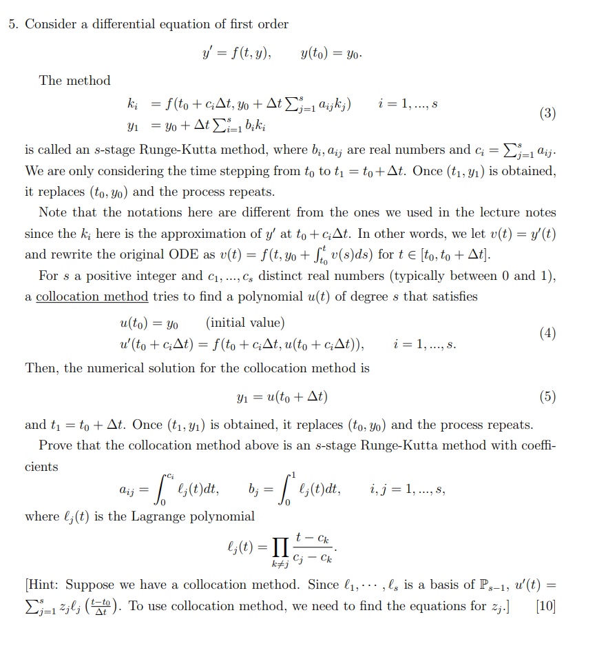 5. Consider a differential equation of first order y | Chegg.com