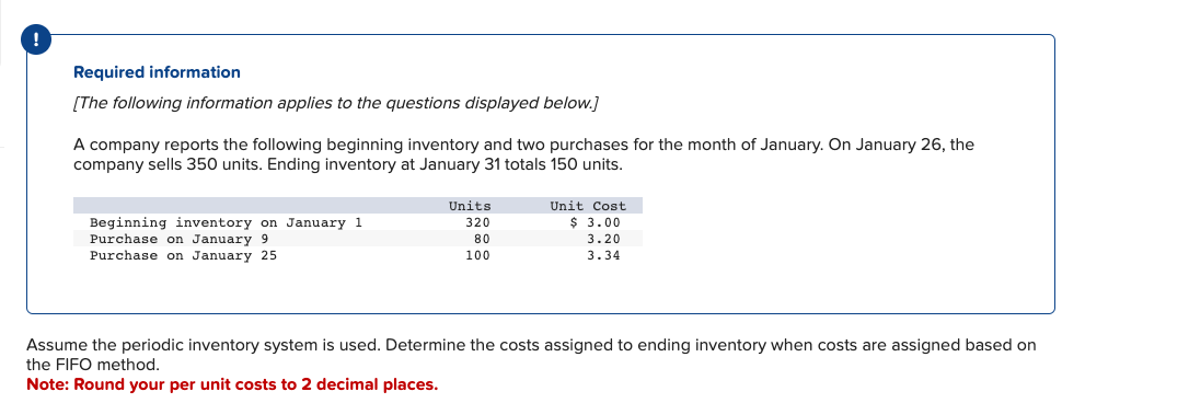 Required information
[The following information applies to the questions displayed below.]
A company reports the following be