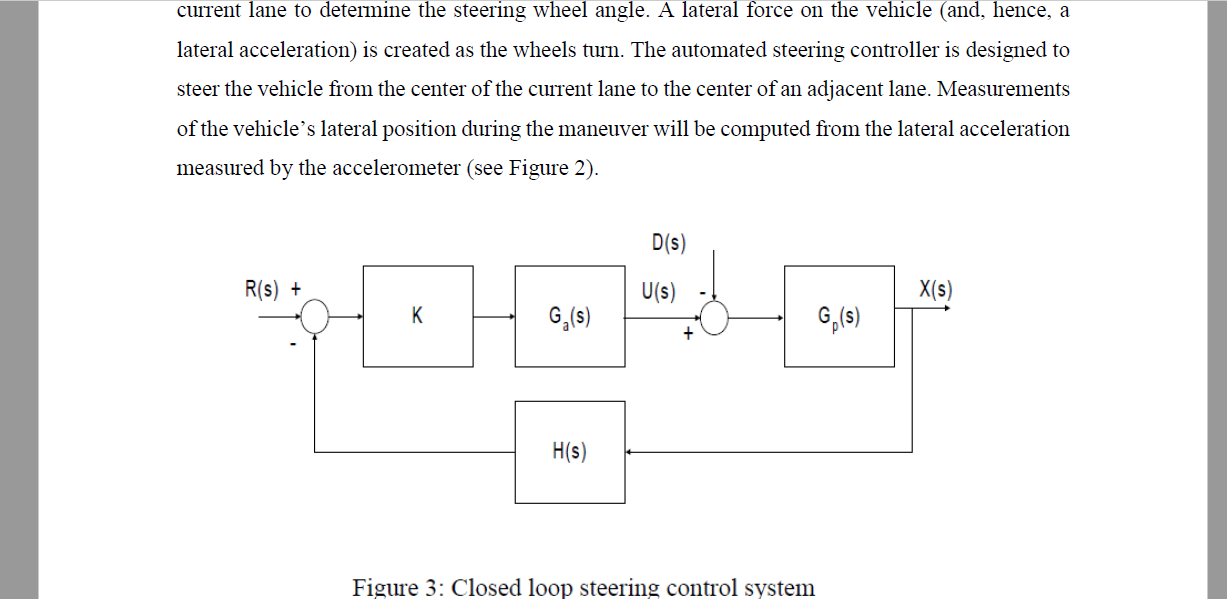 Solved Question Automated steering control problem One of