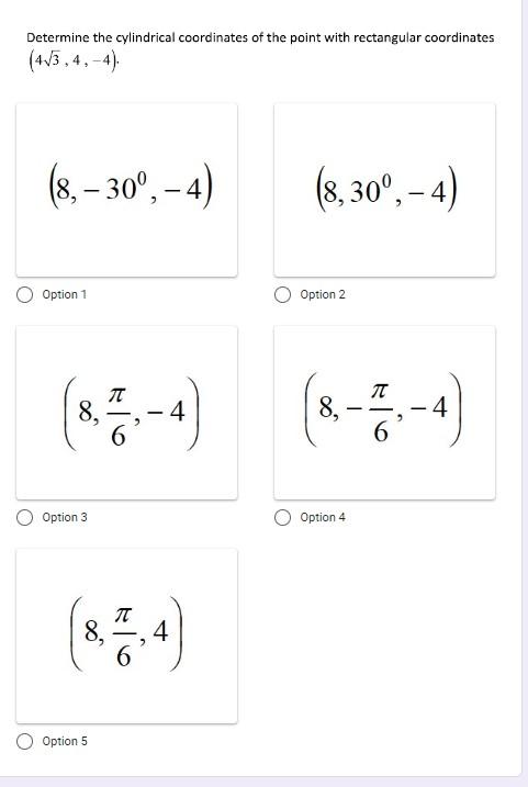 Solved Determine the cylindrical coordinates of the point | Chegg.com