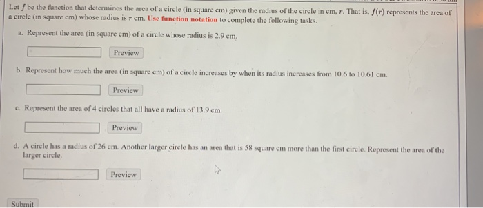 calculator f circle g