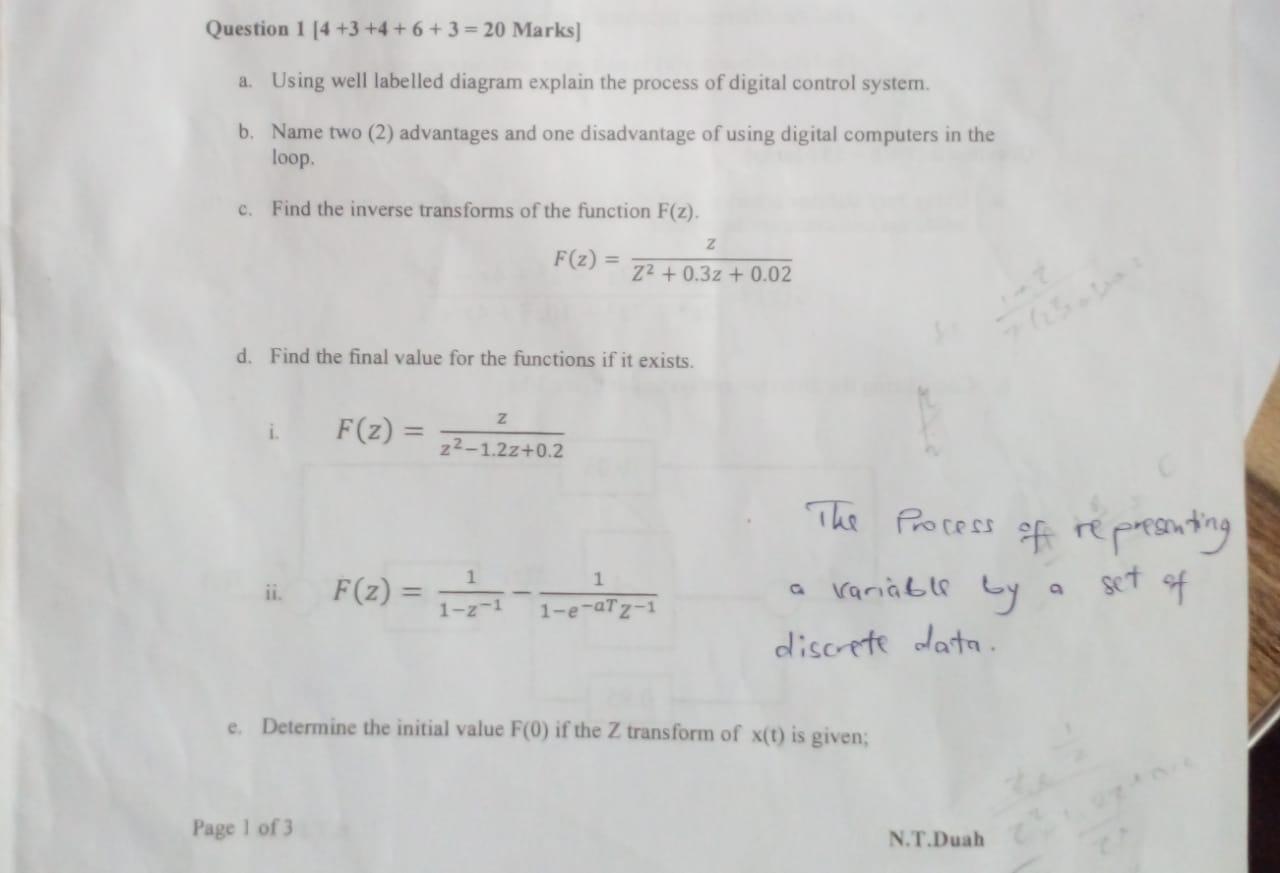 Solved Question 1[4+3+4+6+3=20 Marks ] a. Using well | Chegg.com