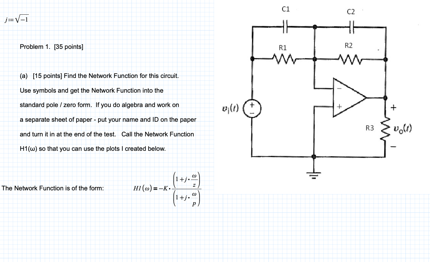 Solved C1 C2 J V 1 Problem 1 35 Points R1 R2 A 15 Chegg Com