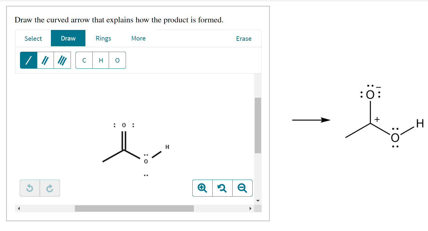Solved Draw the curved arrow that explains how the product | Chegg.com