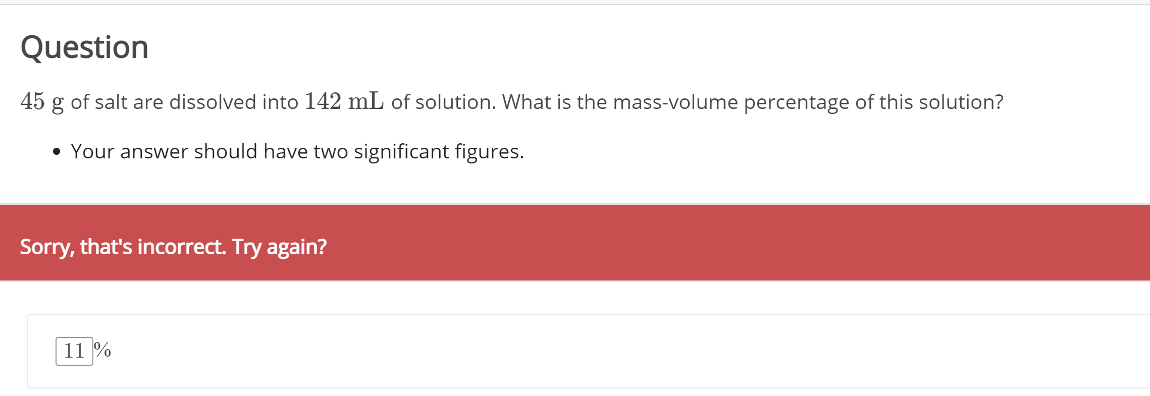 solved-question-45-g-of-salt-are-dissolved-into-142-ml-of-chegg