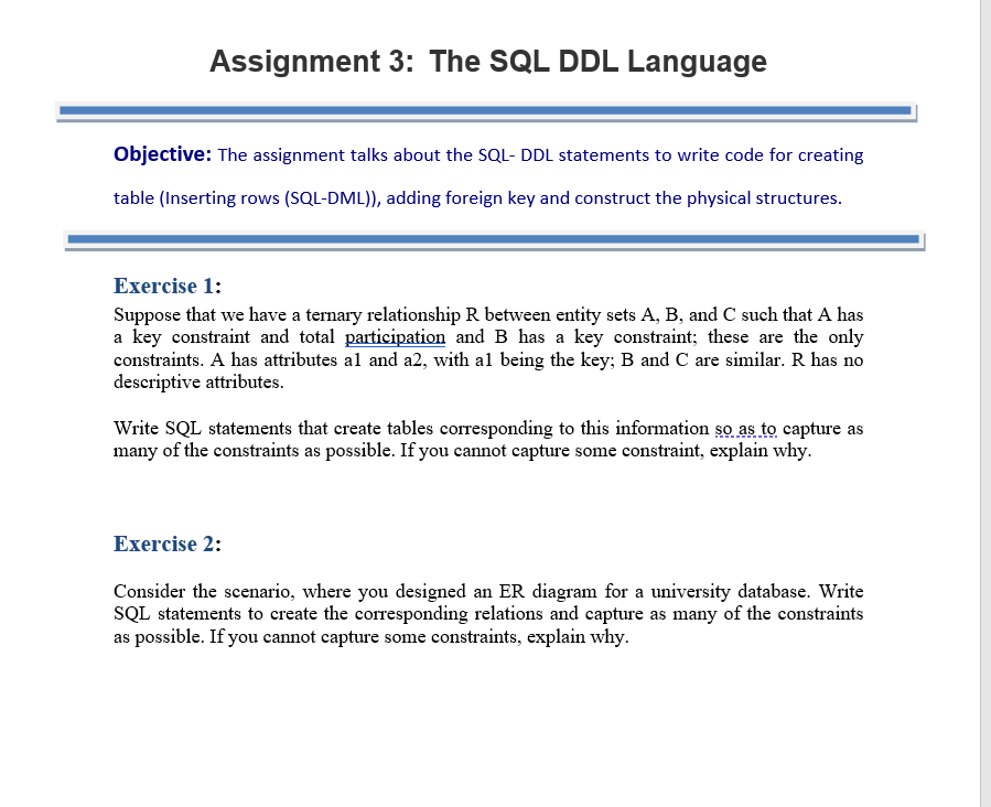 introduction to database assignment