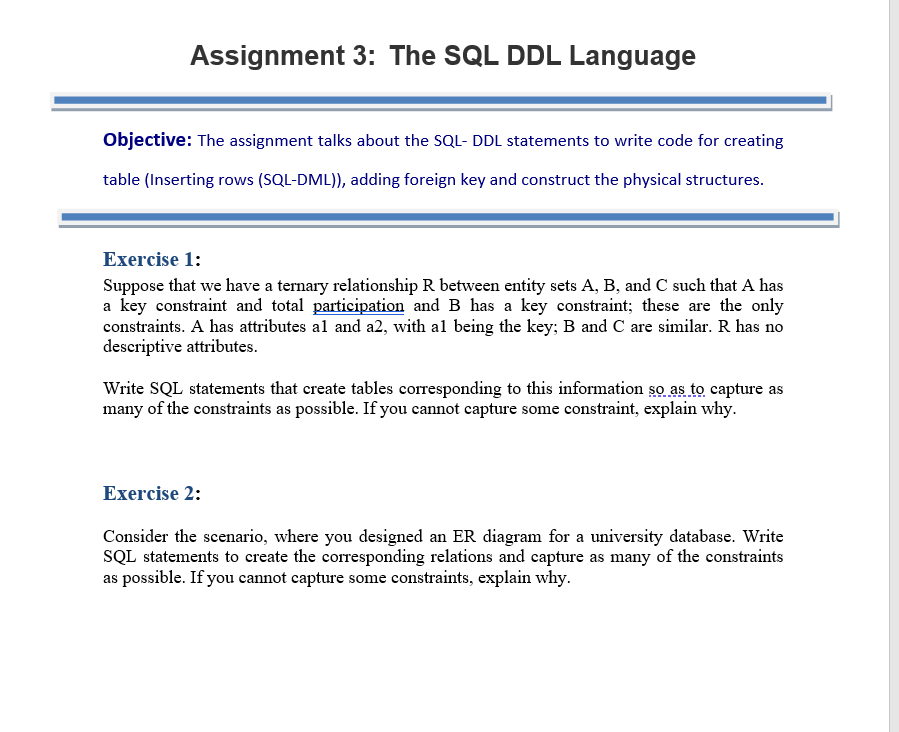 assignment 1 database design and optimisation